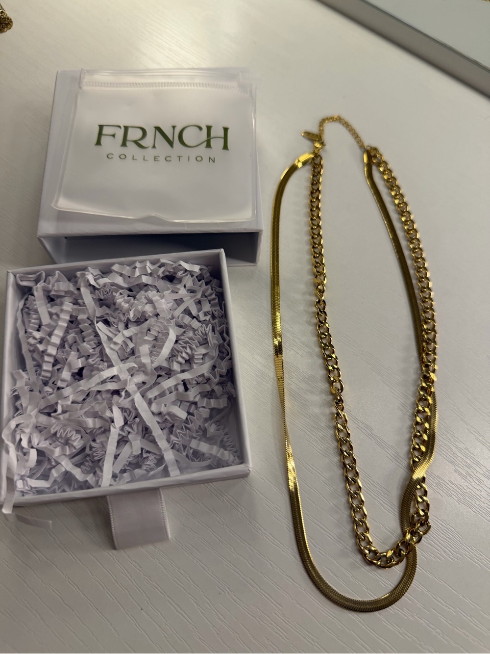 FRNCH Gold Chain Necklace - Picture 4 of 5